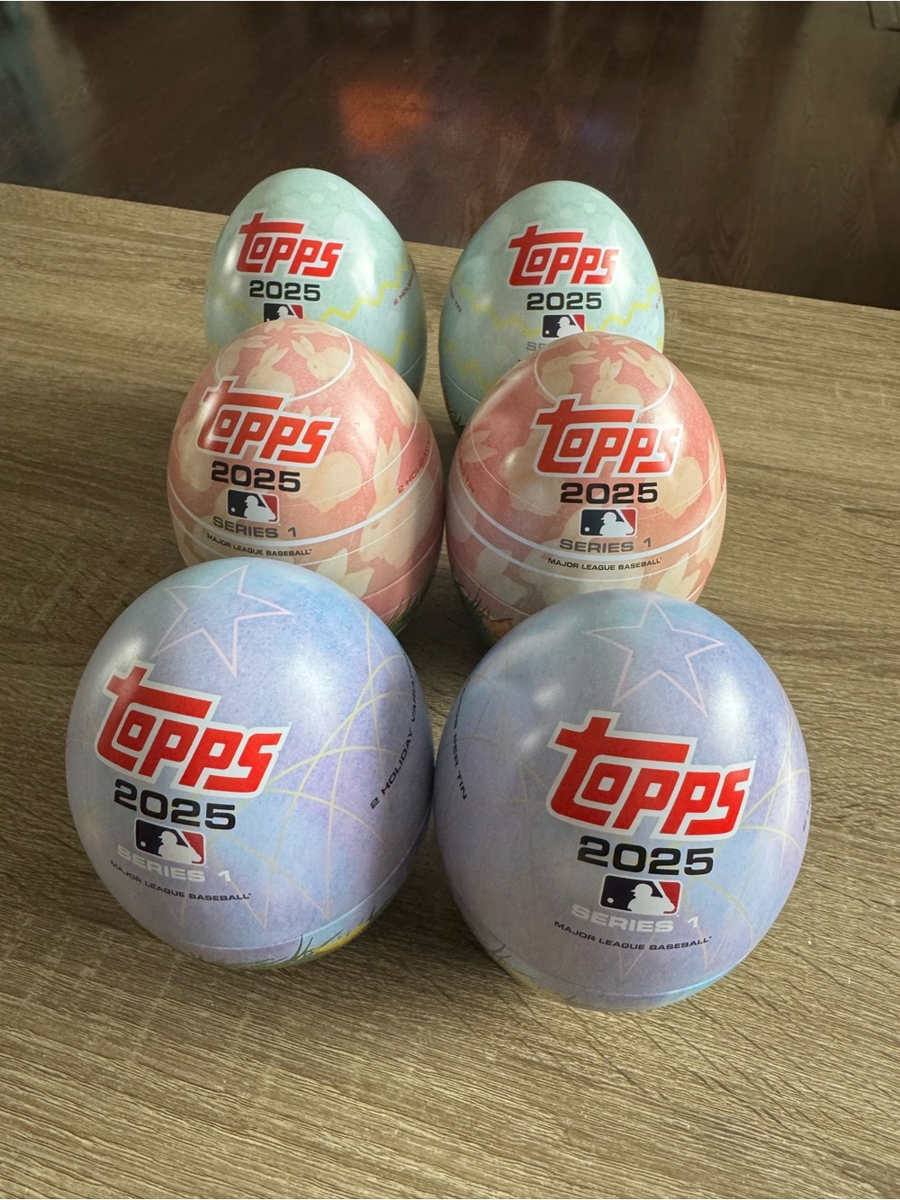 Topps 2025 Series 1 Collector Egg Balls (6) - Empty Eggs